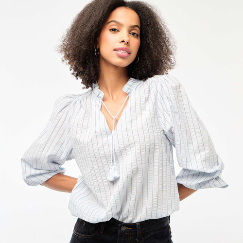 Blouse manches longues à carreaux
