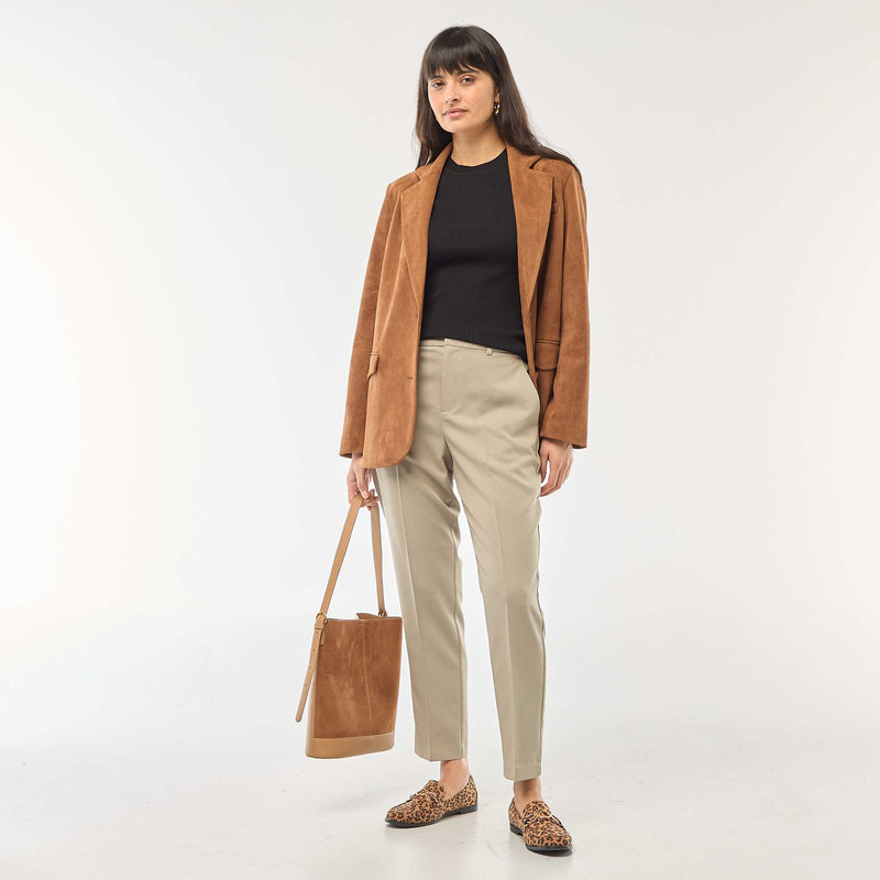 Pull col rond en rib uni