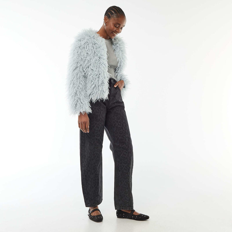 Pull col rond en rib uni