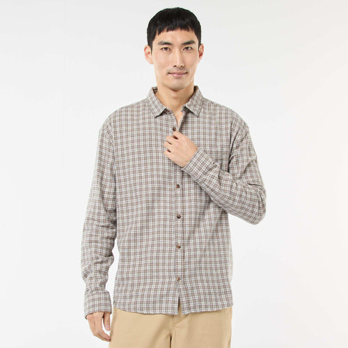 Chemise à carreaux en flanelle de coton