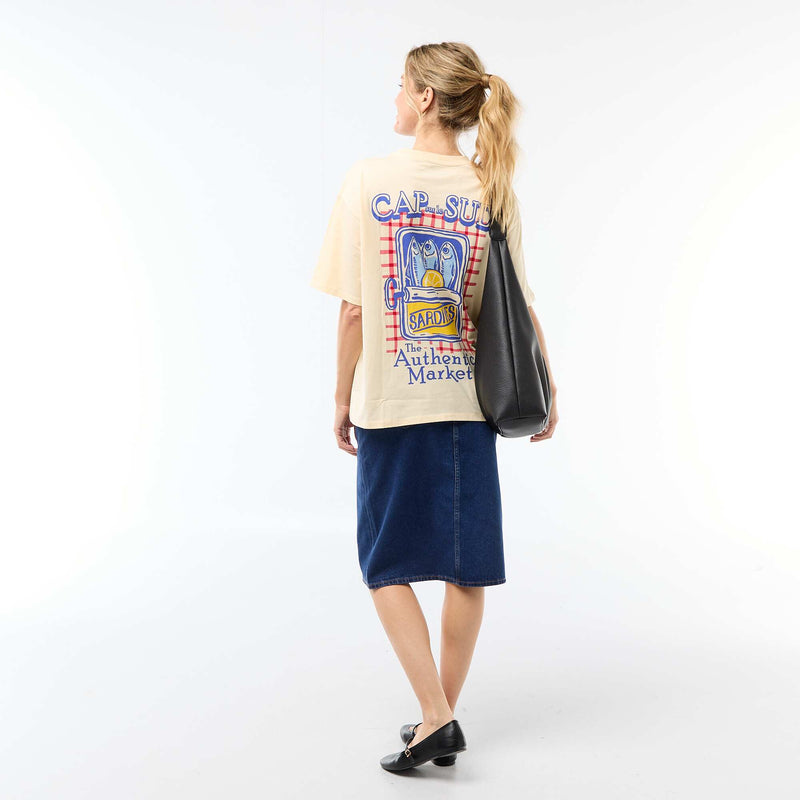 Tee-shirt oversize à message