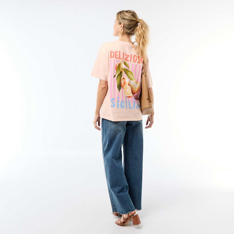 Tee-shirt oversize à message