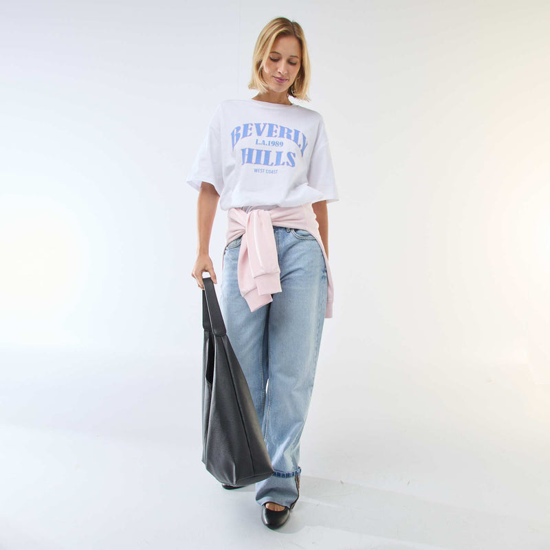 Tee-shirt oversize à message