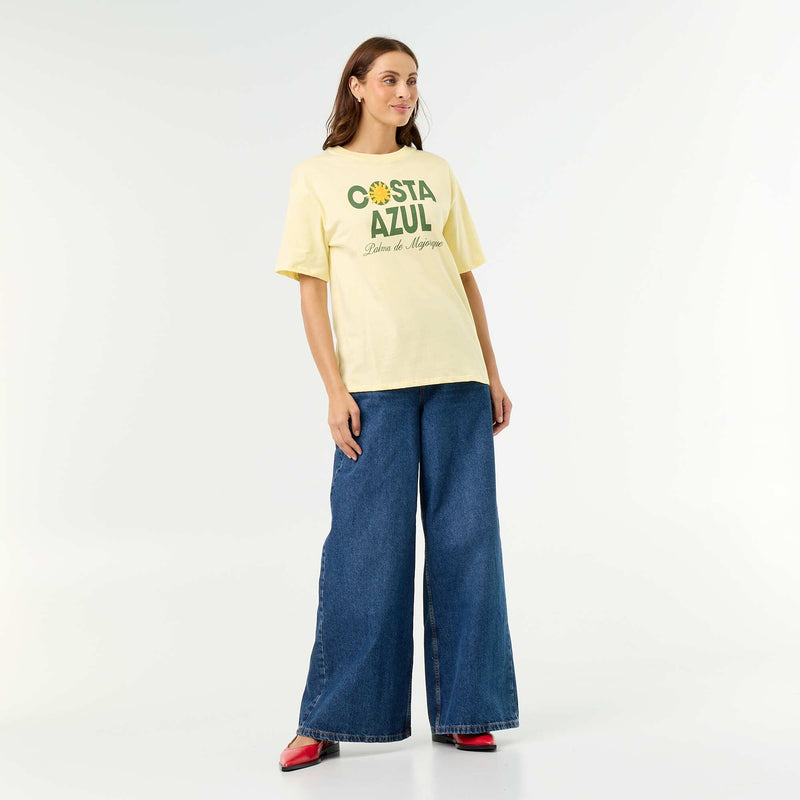 Tee-shirt oversize à message