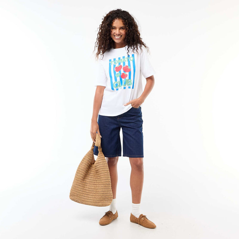 Tee-shirt oversize à message