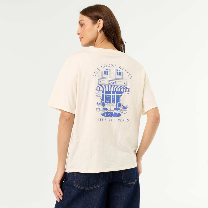 Tee-shirt oversize à message