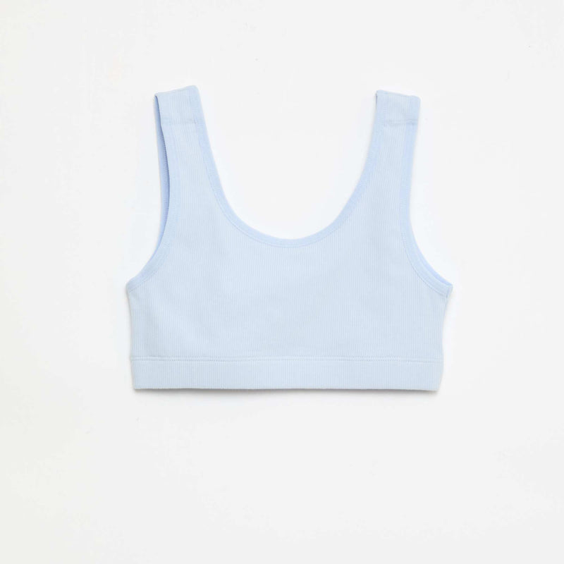 Lot de brassière en maille côtelée