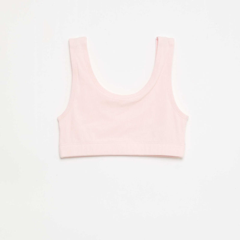 Lot de brassière en maille côtelée