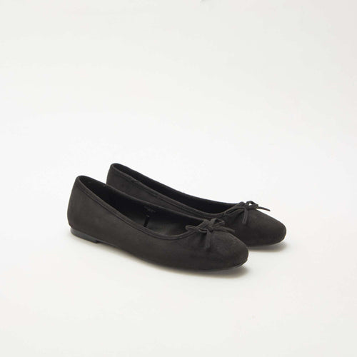 Ballerines unies en suédine