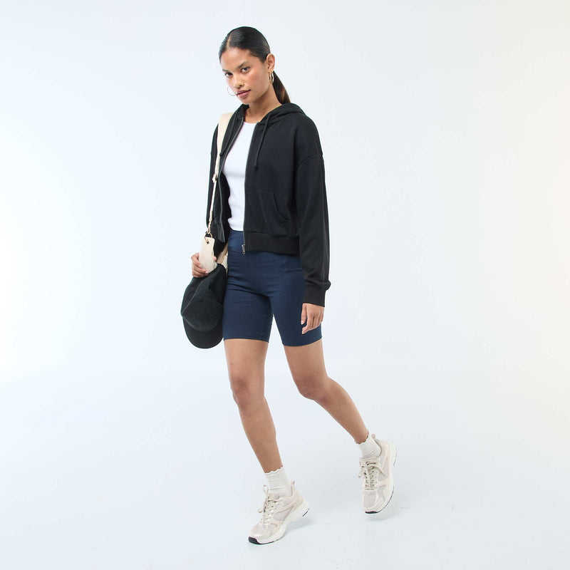 Sweat à capuche crop top