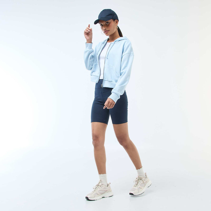 Sweat à capuche crop top