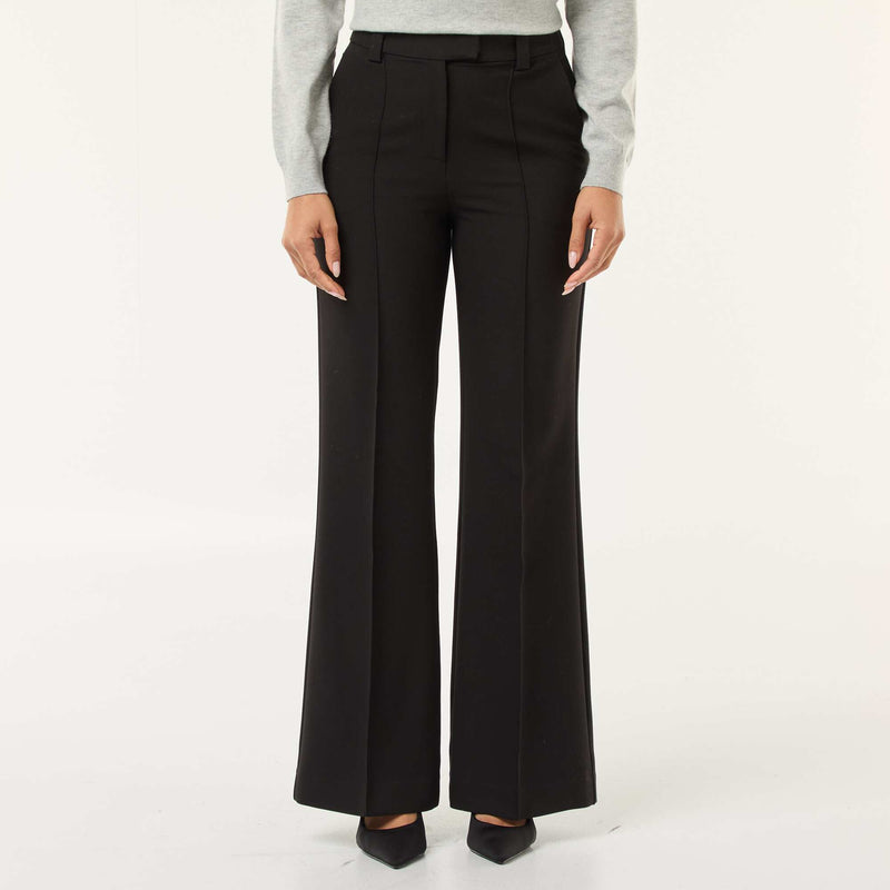 Pantalon évasé uni