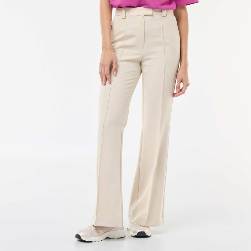 Pantalon évasé uni