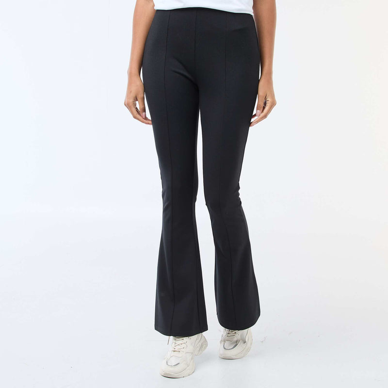 Pantalon flare maille ultra-stretch