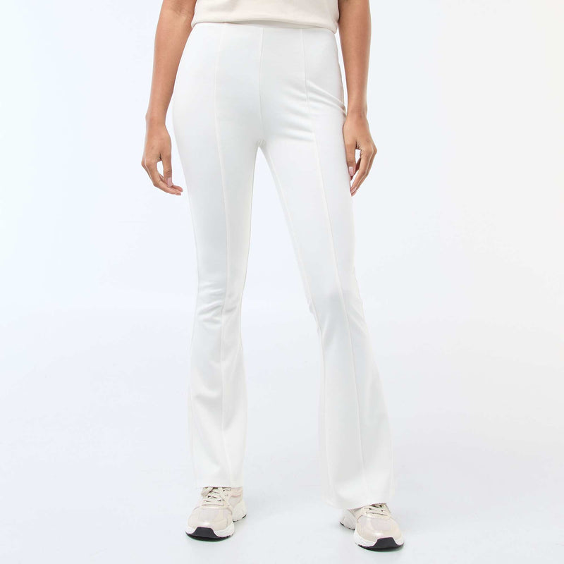 Pantalon flare maille ultra-stretch