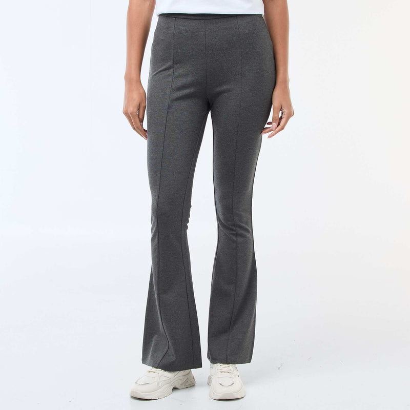 Pantalon flare maille ultra-stretch