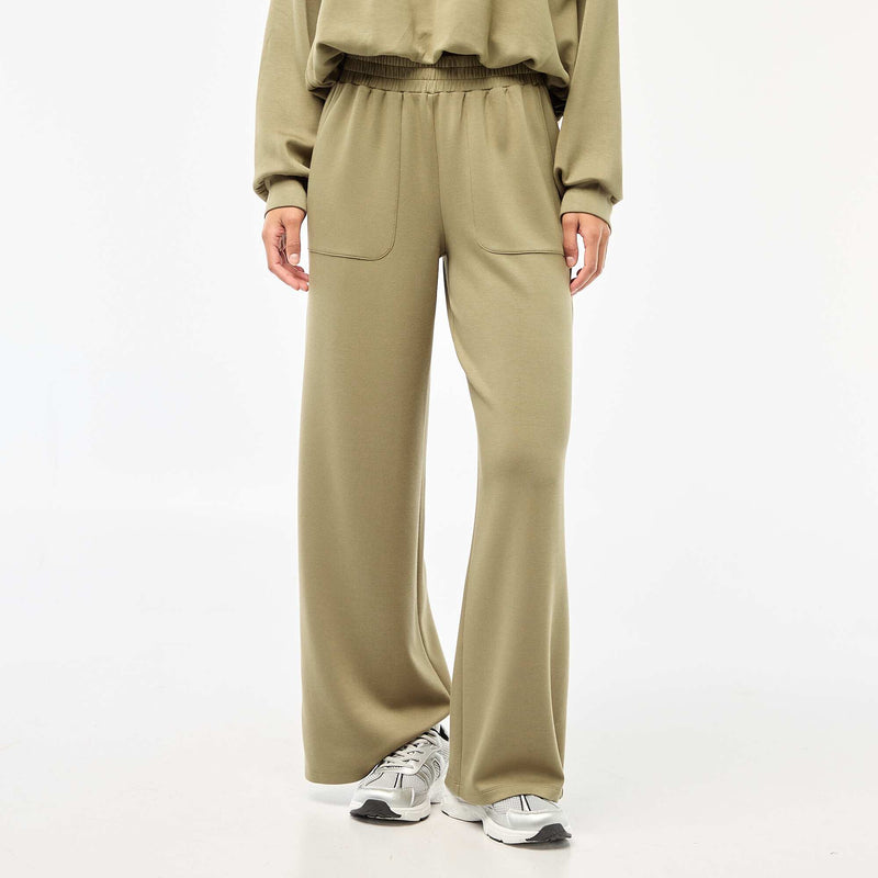 Pantalon jogging large maille douce