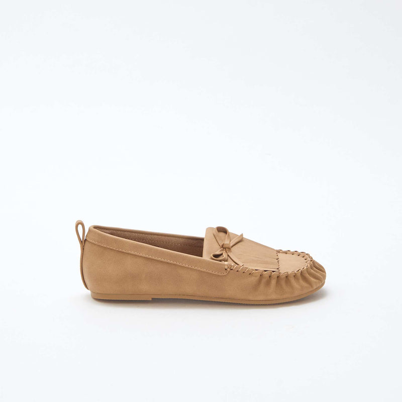 Mocassins suédine avec frange