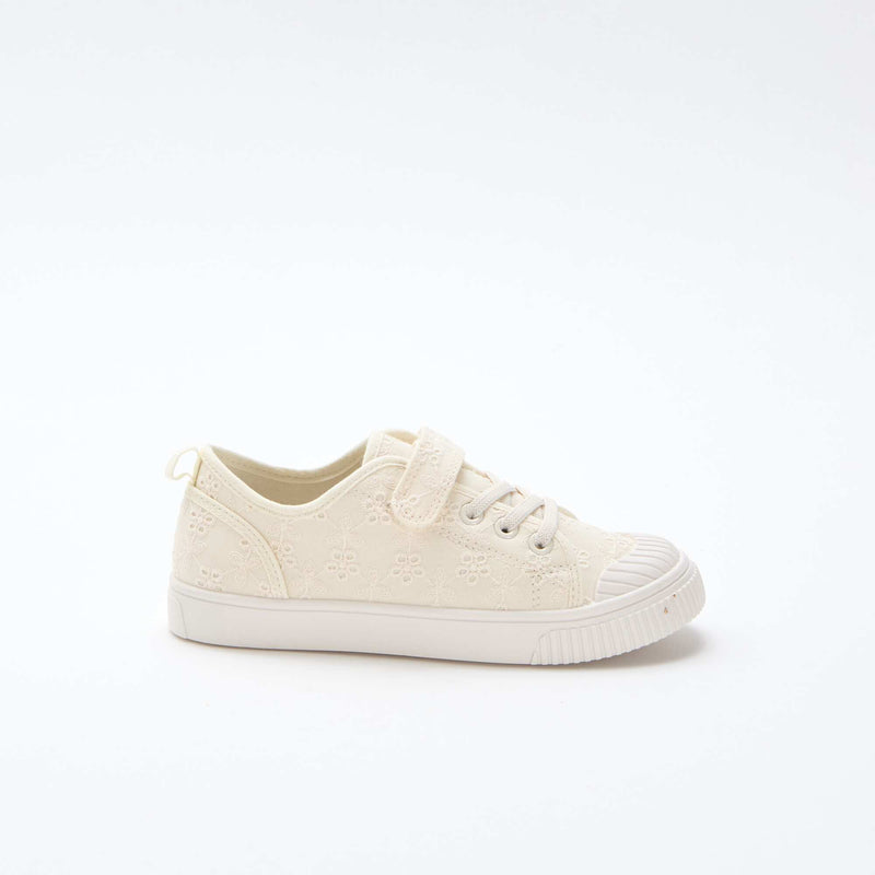 Baskets en toile imprimé damiers