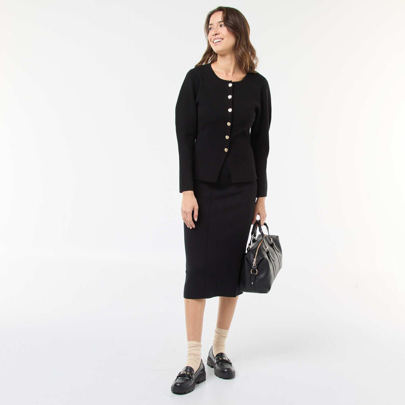 Gilet avec boutons dorés