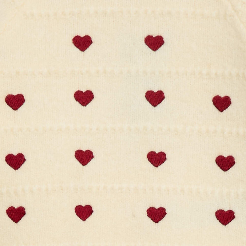 Pull en maille avec broderies