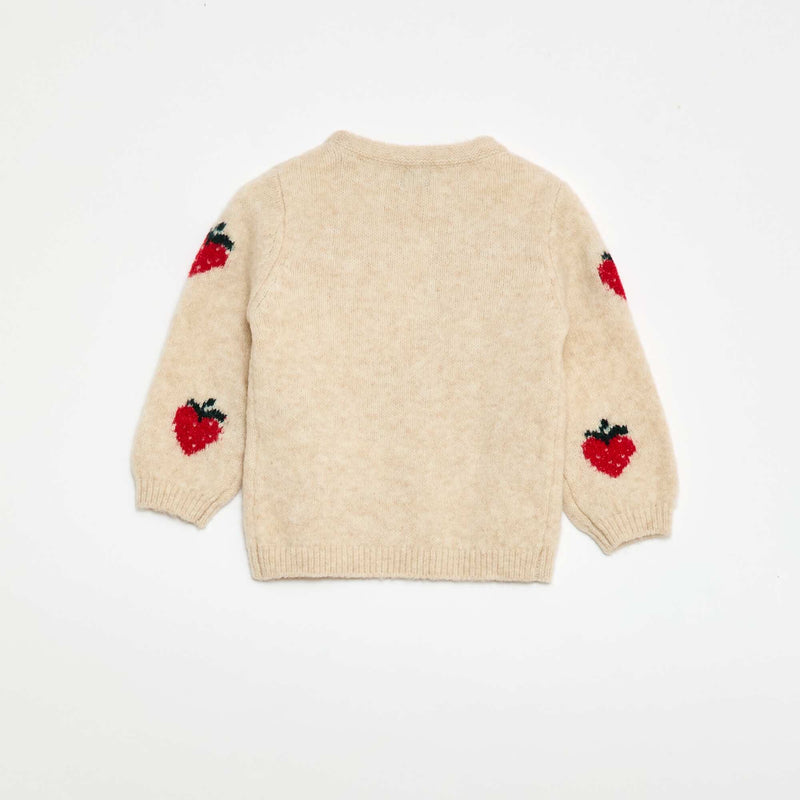 Pull en maille à motif fantaisie