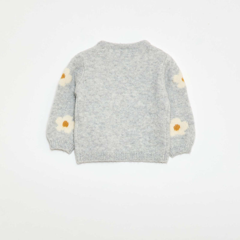 Pull en maille à motif fantaisie