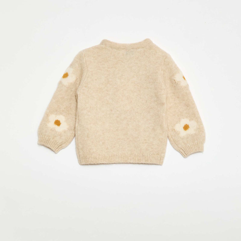 Pull en maille à motif fantaisie