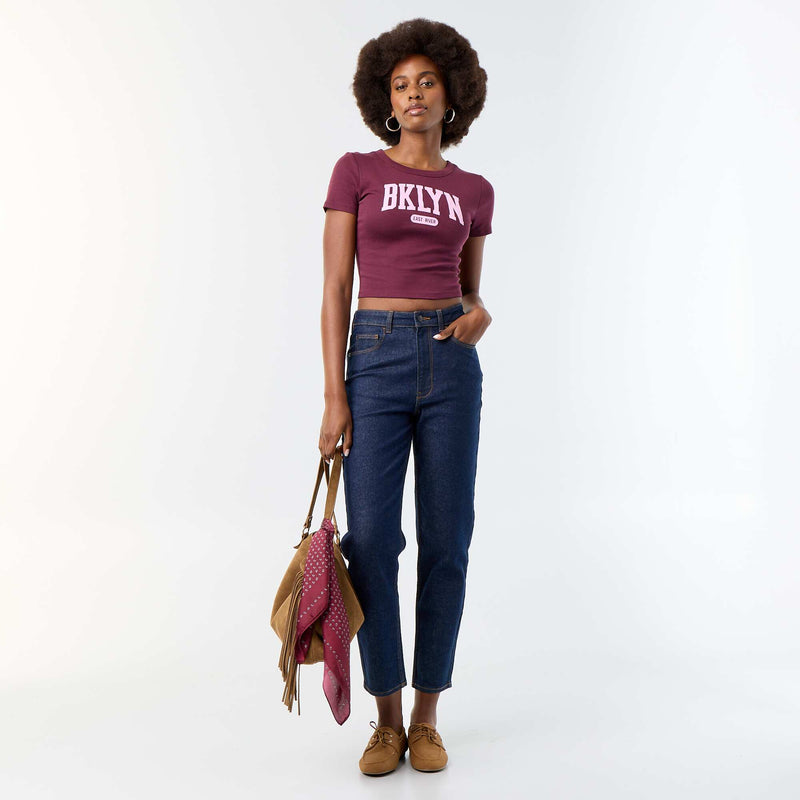 T-shirt imprimé à manches courtes à motif