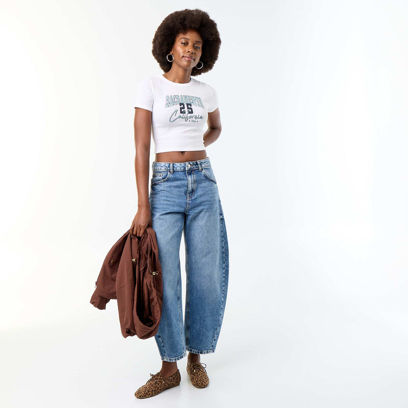 T-shirt imprimé à manches courtes à motif