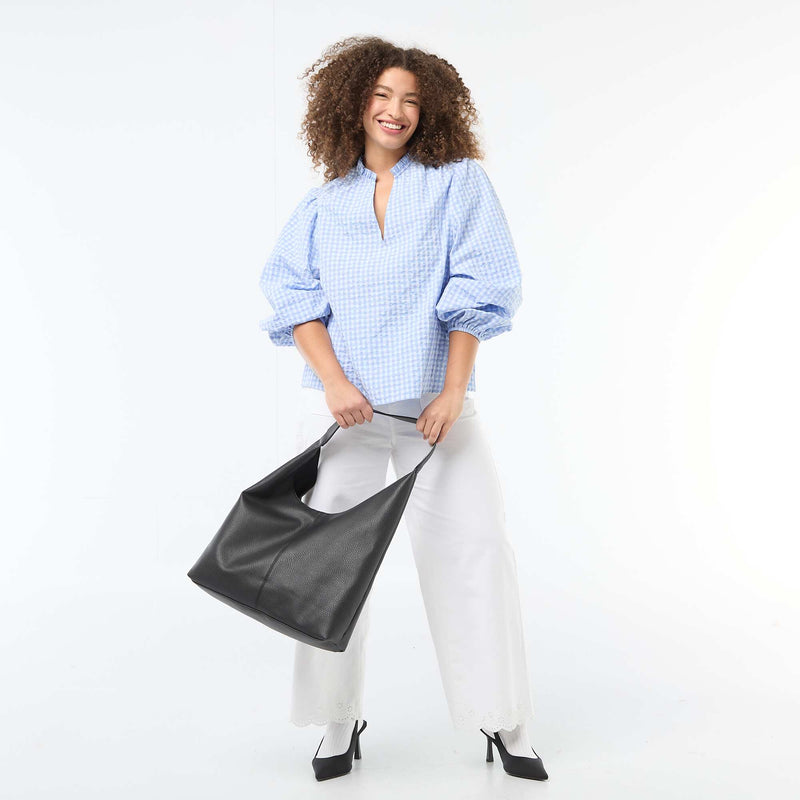 Chemisier vichy et motif cœurs