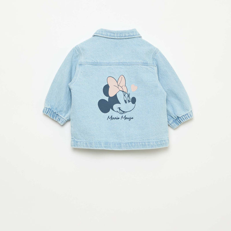 Veste denim imprimé 'Minnie'