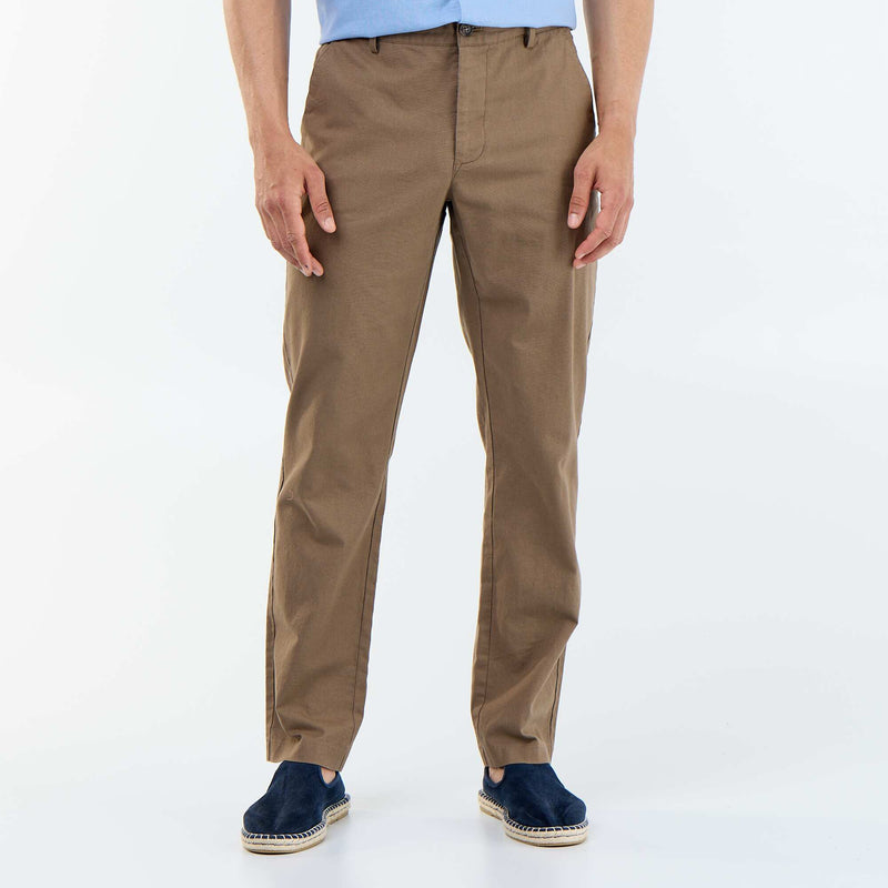 Chino uni taille standard