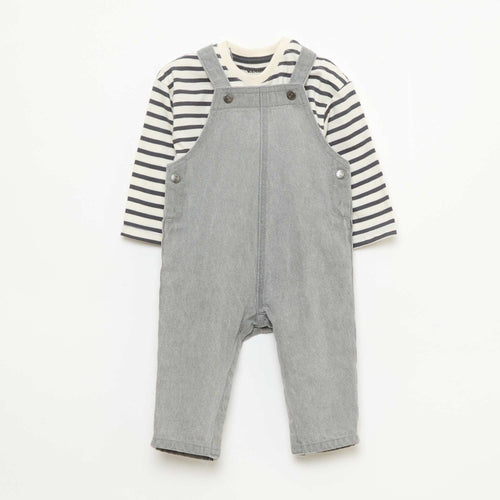 Ensemble t-shirt + salopette - 2 pièces