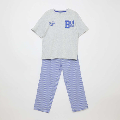 Ensemble pyjama en popeline - 2 pièces