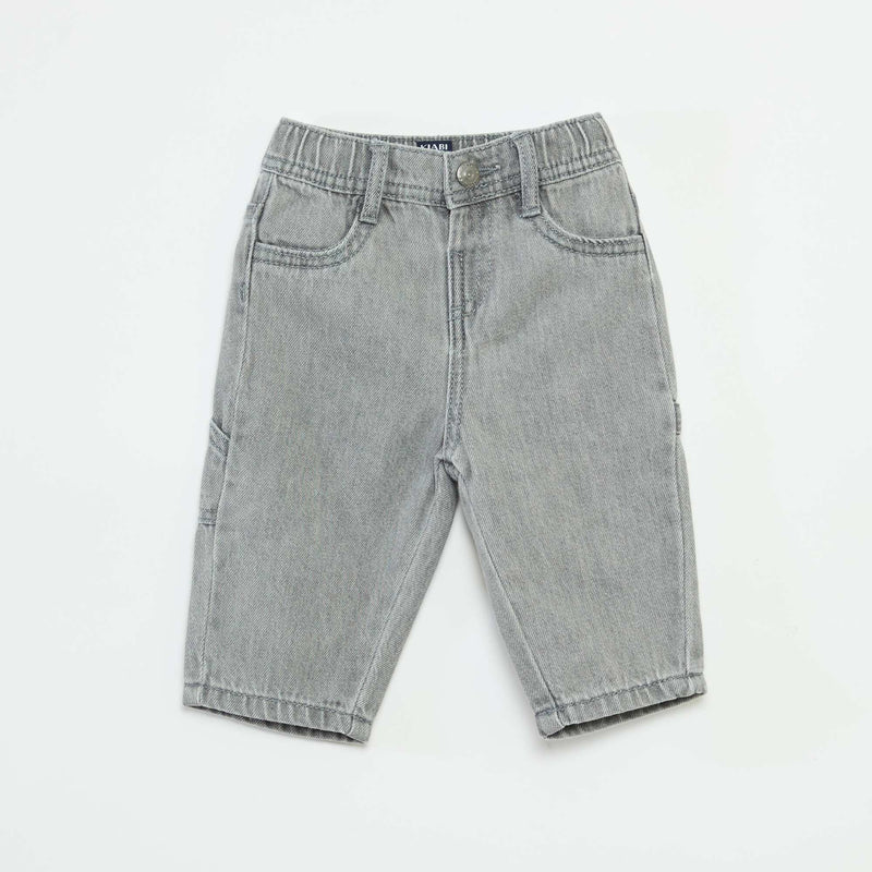 Jean large avec taille ajustable