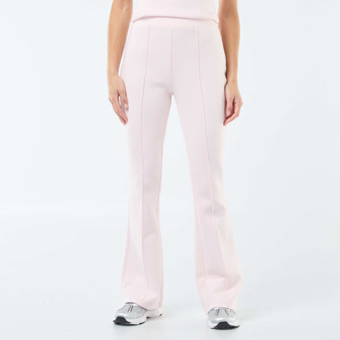 Pantalon coupe flare en molleton léger