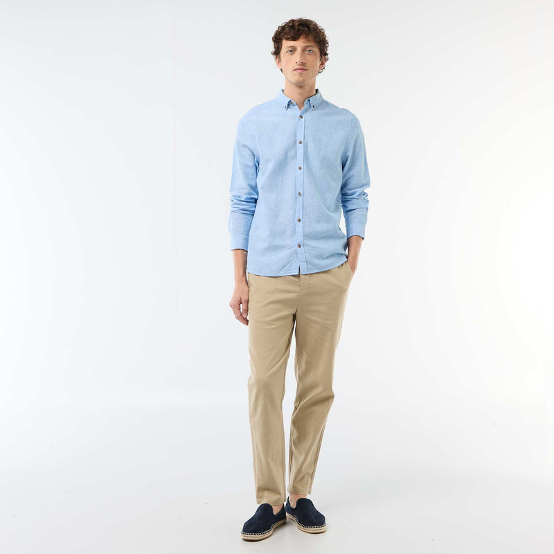 Chemise en lin mélangé