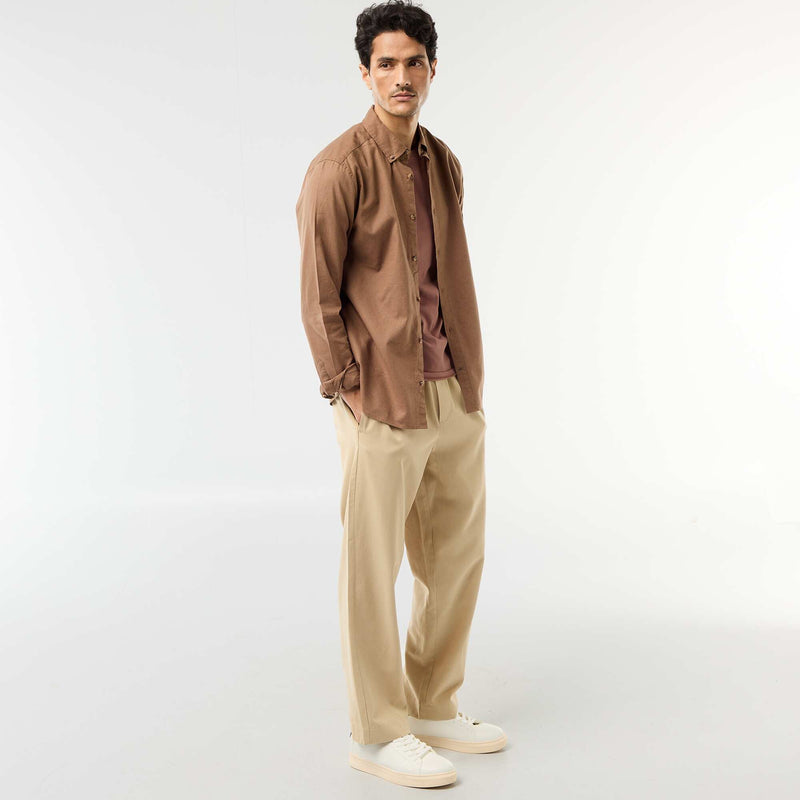 Chemise en lin mélangé