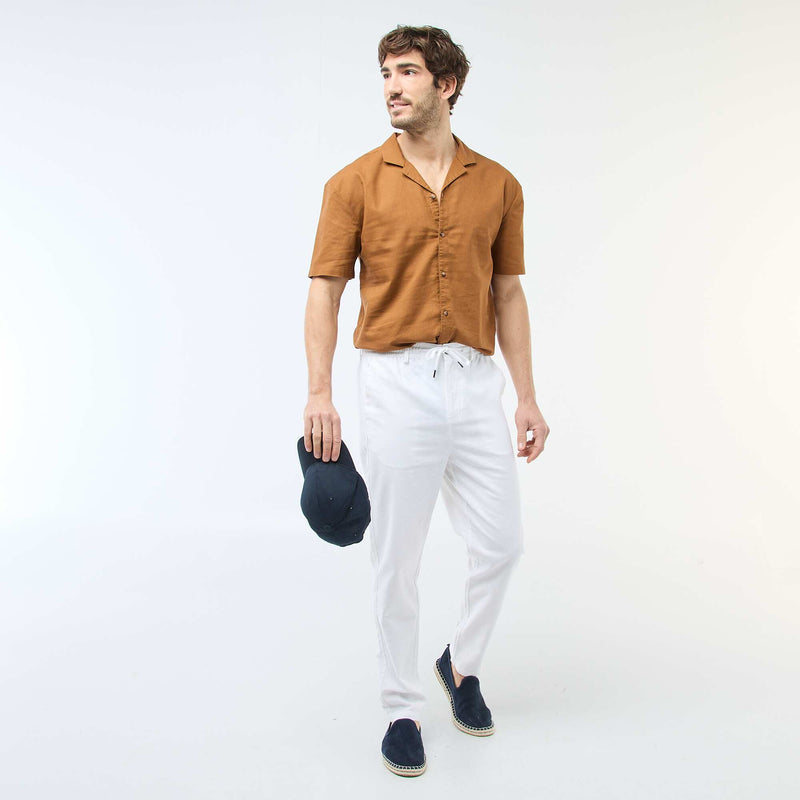 Chemise en lin mélangé