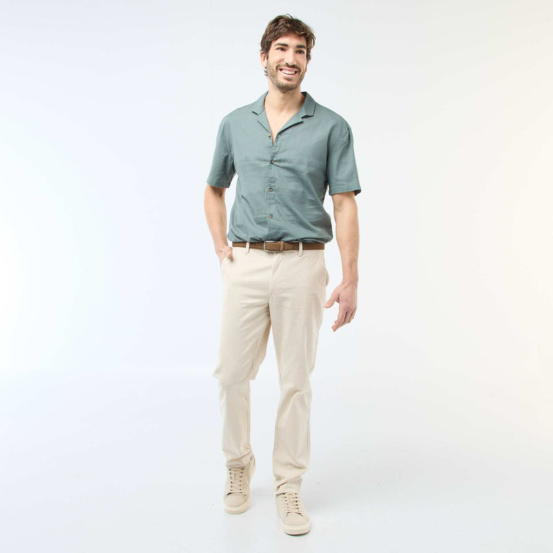 Chemise en lin mélangé