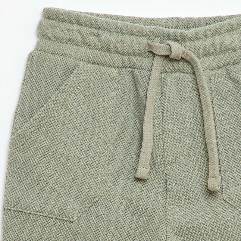 Pantalon relax en maille piquée