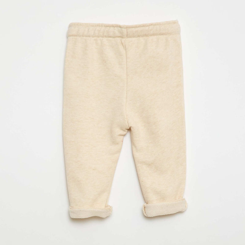 Pantalon jogging en molleton non gratté
