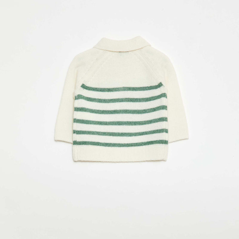 Pull en maille à rayures