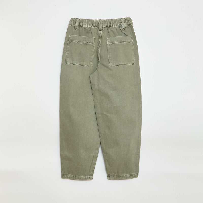 Pantalon denim / jean coupe ballon large