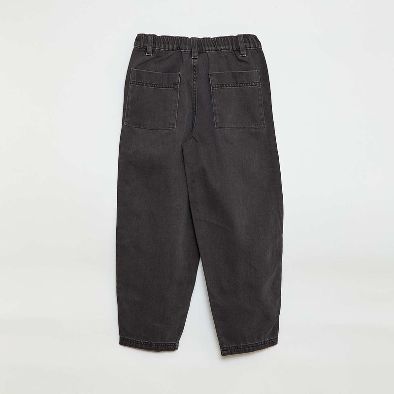 Pantalon denim / jean coupe ballon large