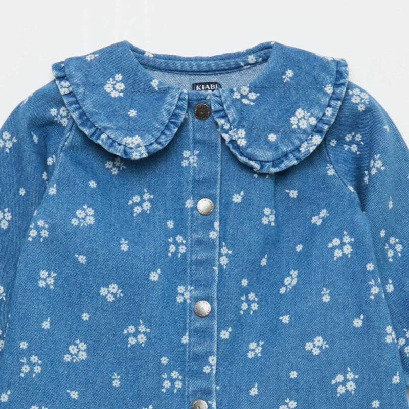 Ensemble blouse en jean + legging - 2 pièces