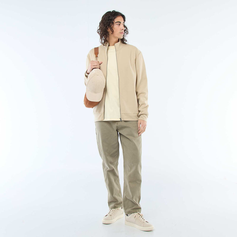 Sweat zippé col montant