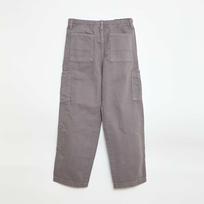 Pantalon multipoches uni