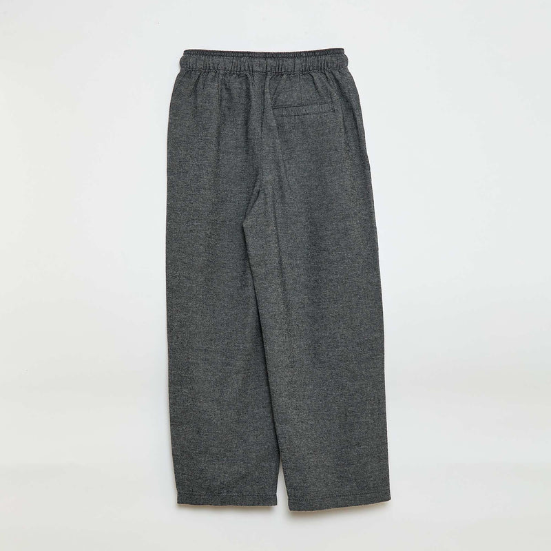Pantalon coupe jogger en flanelle